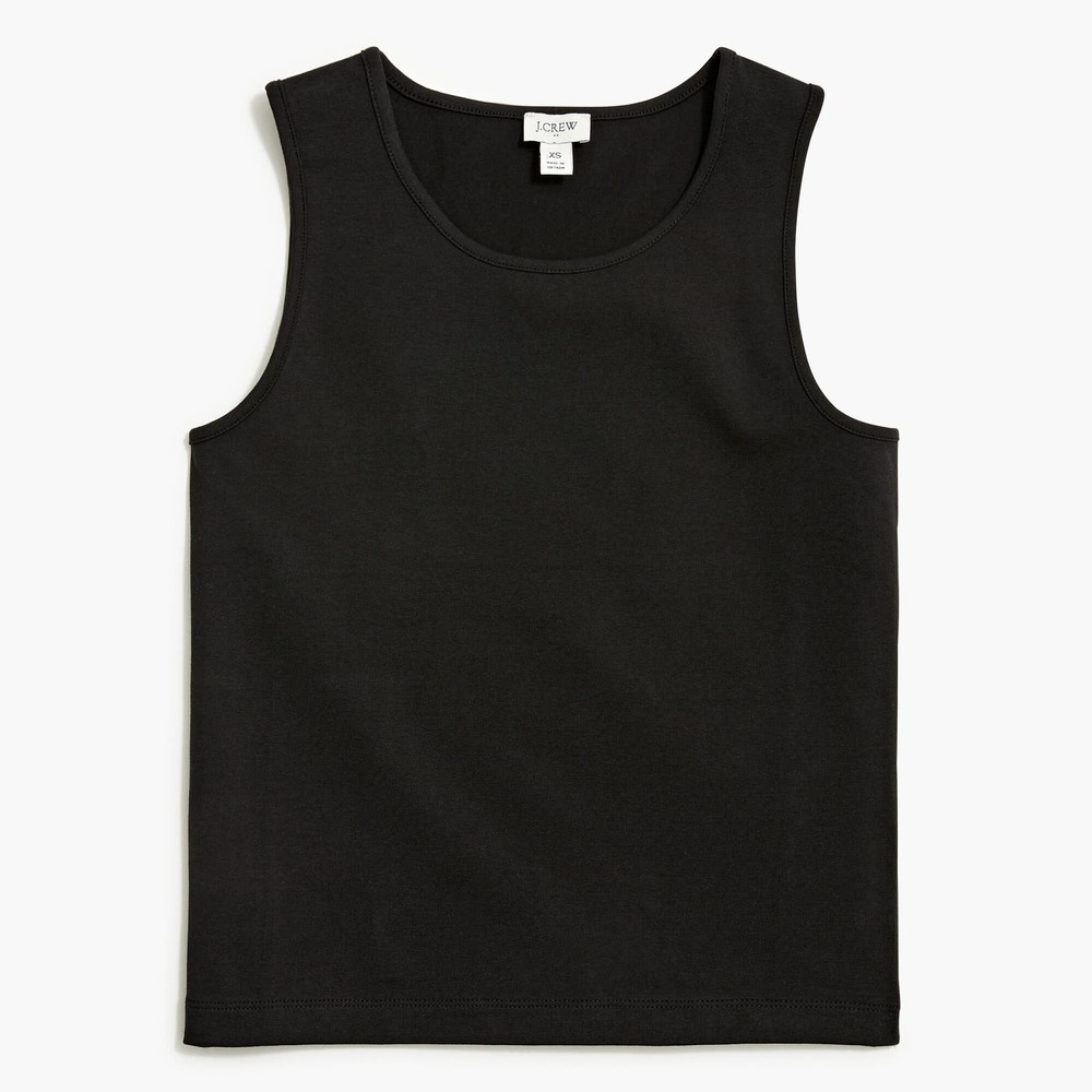 J. Crew black longline tank top- NWT- Size Large